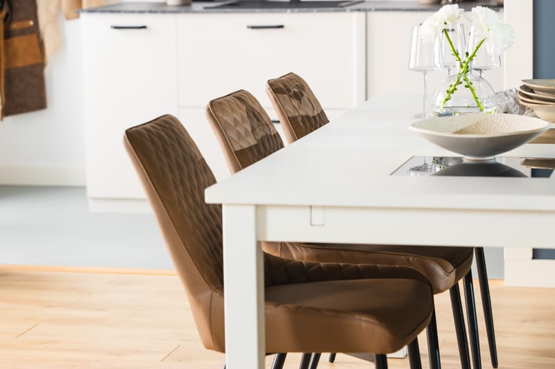 Jasmin Förlängningsbart Matbord 180 cm - Vit - Möbler - Bord & matgrupper - Matbord & köksbord
