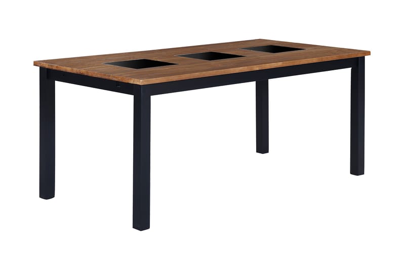 Jasmin Förlängningsbart Matbord 90 cm - Natur/Svart - Möbler - Bord & matgrupper - Matbord & köksbord