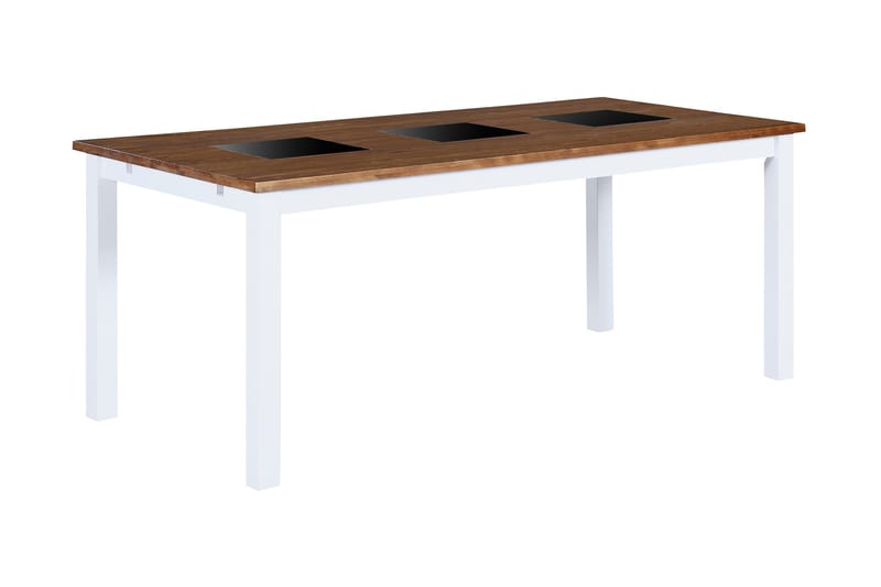 Jasmin Förlängningsbart Matbord 90 cm - Natur/Vit/Svart - Möbler - Bord & matgrupper - Matbord & köksbord