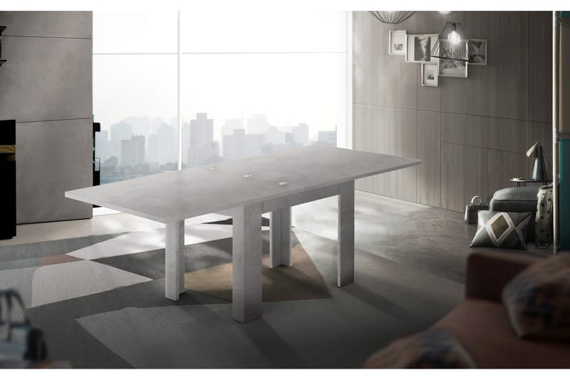 Jesin Förlängningsbart Klaffbord 90 cm - Sementgrå - Möbler - Bord & matgrupper - Matbord & köksbord