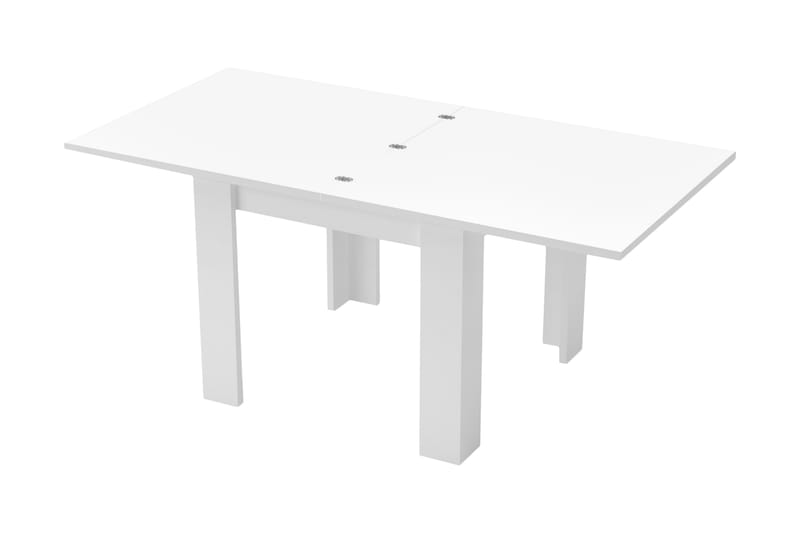 Jesin Förlängningsbart Matbord 90 cm - Vit Högglans - Möbler - Bord & matgrupper - Matbord & köksbord