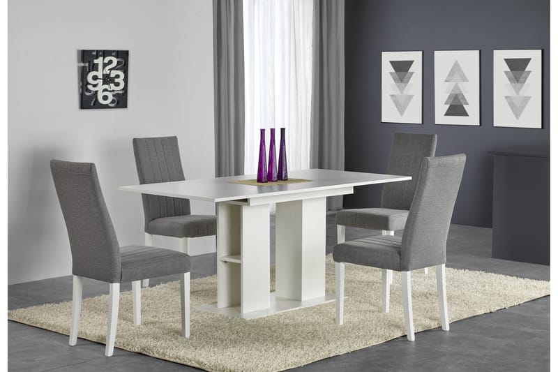 Kornel Förlängningsbart Matbord 140 cm - Vit - Möbler - Bord & matgrupper - Matgrupper