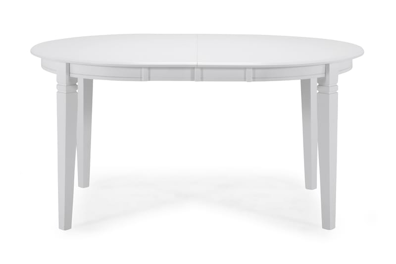 Läckö Förlängningsbart Matbord 150 cm Ovalt - Vit - Möbler - Soffa - Bäddsoffa