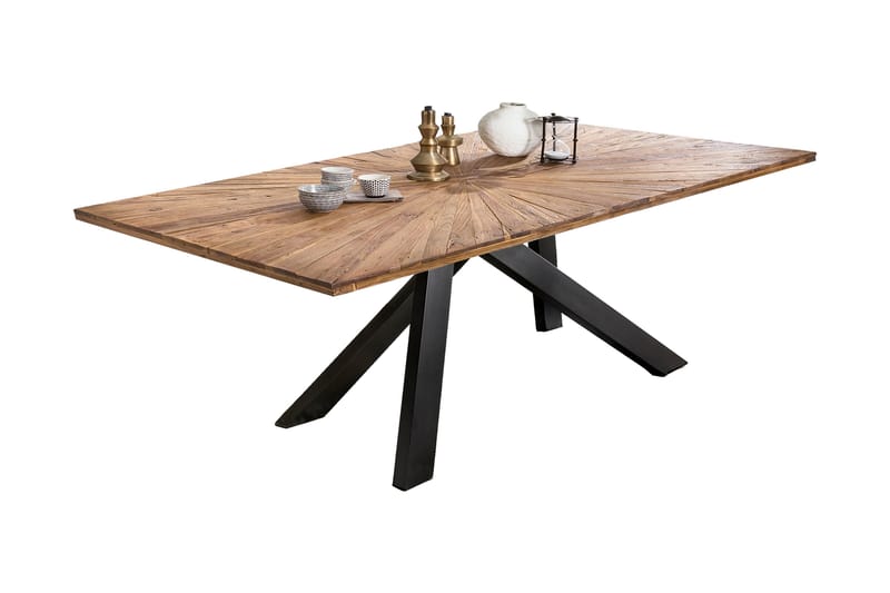 Laikera Matbord 200x100 cm - Återvunnen Teak/Svart - Möbler - Bord & matgrupper - Matbord & köksbord