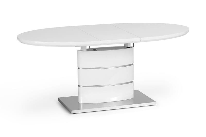 Lauber Förlängningsbart Matbord 140 cm - Vit - Möbler - Bord - Matbord & köksbord