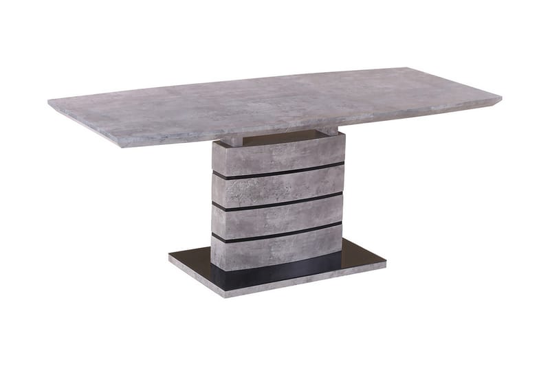 Leonaia Förlängningsbart Matbord 140 cm - Glas/Grå - Möbler - Bord & matgrupper - Matbord & köksbord