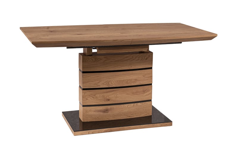 Leonaia Förlängningsbart Matbord 140 cm - Glas/Natur - Möbler - Bord & matgrupper - Matbord & köksbord