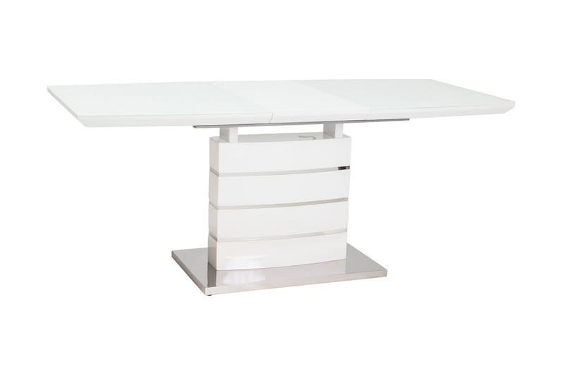 Leonaia Förlängningsbart Matbord 140 cm - Glas/Vit - Möbler - Bord & matgrupper - Matbord & köksbord