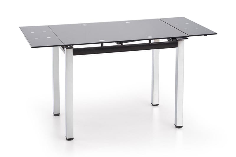 Logan Förlängningsbart Matbord 96 cm Glas - Svart - Möbler - Bord & matgrupper - Matbord & köksbord