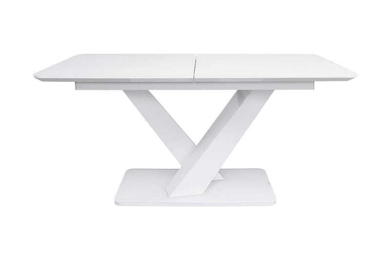 Lukecia Förlängningsbart Matbord 160x90 cm - Glas/Vit - Möbler - Bord & matgrupper - Matbord & köksbord