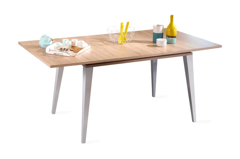 Luminet Förlängningsbart Matbord 134 cm - Ek/Vit - Möbler - Bord & matgrupper - Matbord & köksbord