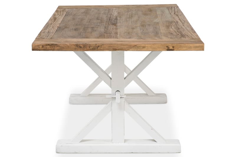 Lyon Förlängningsbart Matbord 200 cm - Vintage Natur/Vit - Möbler - Bord & matgrupper - Matbord & köksbord