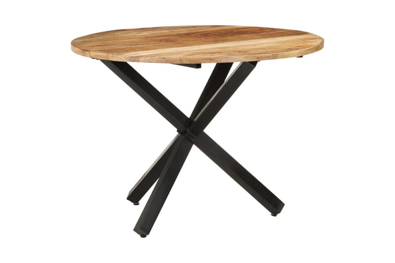Matbord 100x100x75 cm rund grovt mangoträ - Brun - Möbler - Bord & matgrupper - Matbord & köksbord