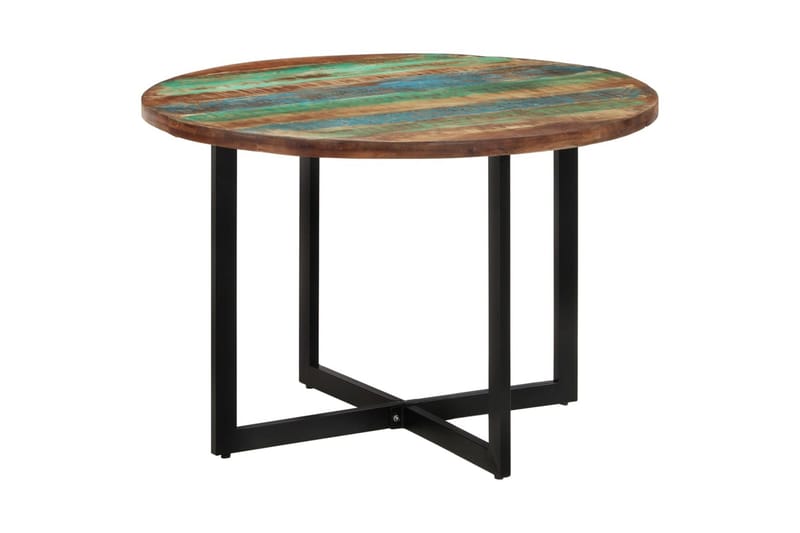 Matbord 110x75 cm massivt återvunnet trä - Flerfärgsdesign - Möbler - Bord & matgrupper - Matbord & köksbord