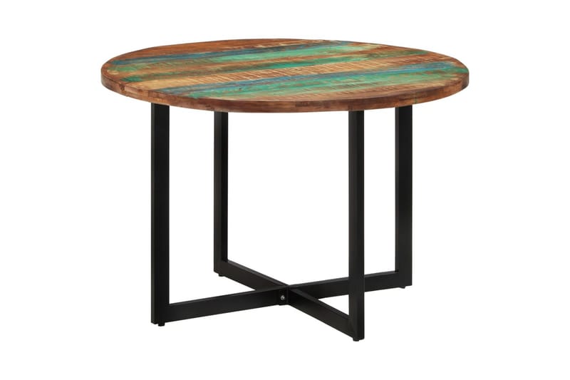 Matbord 110x75 cm massivt återvunnet trä - Flerfärgsdesign - Möbler - Bord & matgrupper - Matbord & köksbord