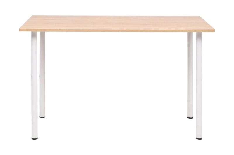 Matbord 120x60x73 cm ekfärg och vit - Vit - Möbler - Bord & matgrupper - Matbord & köksbord