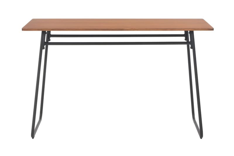 Matbord 120x60x73 cm massiv plywood stål brun - Brun - Möbler - Bord & matgrupper - Matbord & köksbord