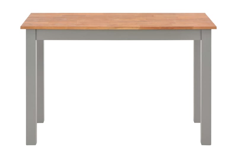 Matbord 120x60x74 cm massivt ekträ - Grå - Möbler - Bord & matgrupper - Matbord & köksbord