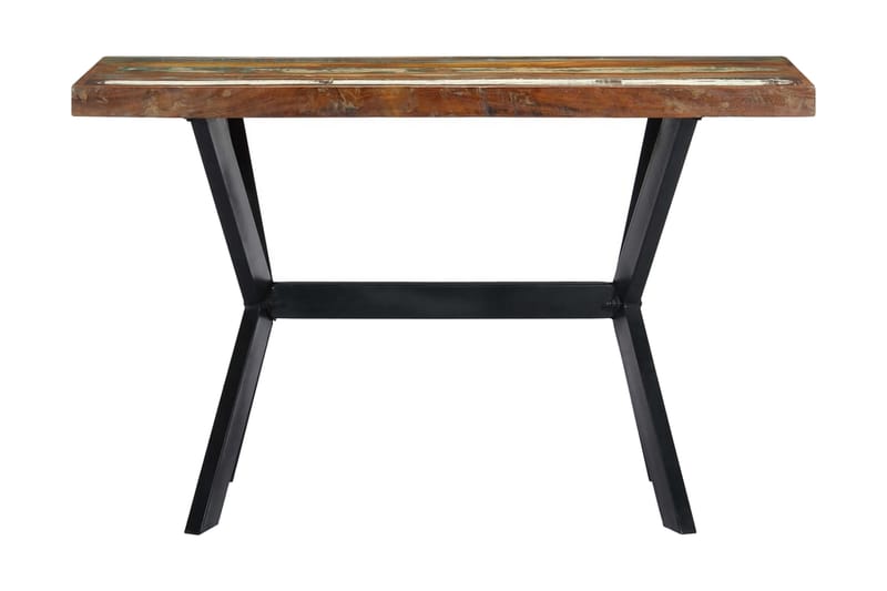 Matbord 120x60x75 cm massivt återvunnet trä - Flerfärgad - Möbler - Bord - Matbord & köksbord
