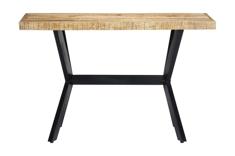Matbord 120x60x75 cm massivt grovt mangoträ - Brun - Möbler - Bord - Matbord & köksbord