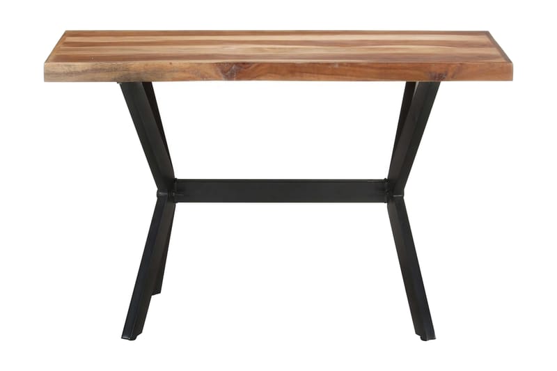 Matbord 120x60x75 cm massivt trä med sheshamfinish - Brun - Möbler - Bord & matgrupper - Matbord & köksbord