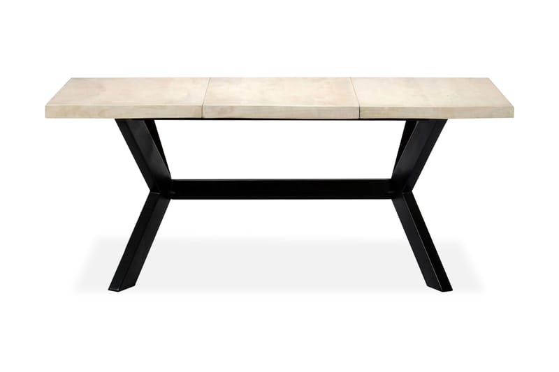 Matbord 180x90x75 cm massivt mangoträ vit - Vit - Möbler - Bord & matgrupper - Matbord & köksbord