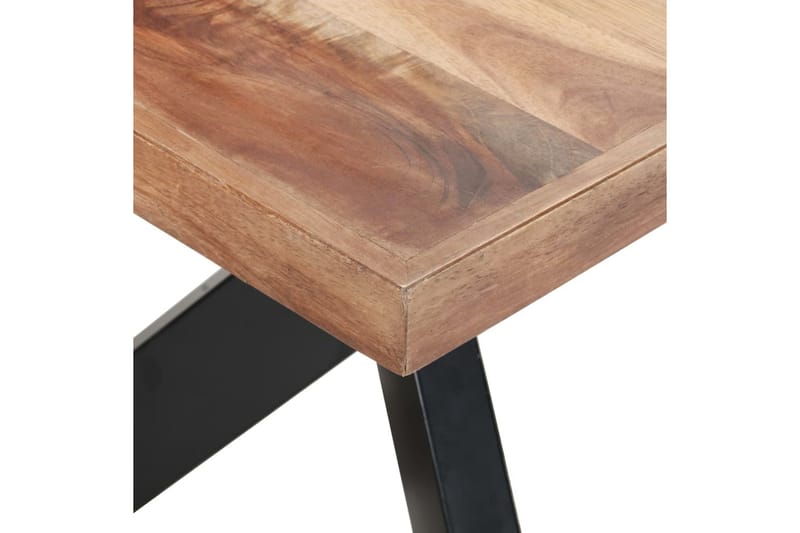 Matbord 180x90x75 cm massivt trä med sheshamfinish - Brun - Möbler - Bord & matgrupper - Matbord & köksbord