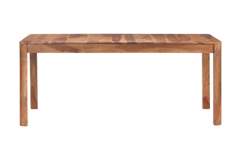 Matbord 180x90x77 cm massivt sheshamträ - Brun - Förvaring - Hylla - Vägghylla