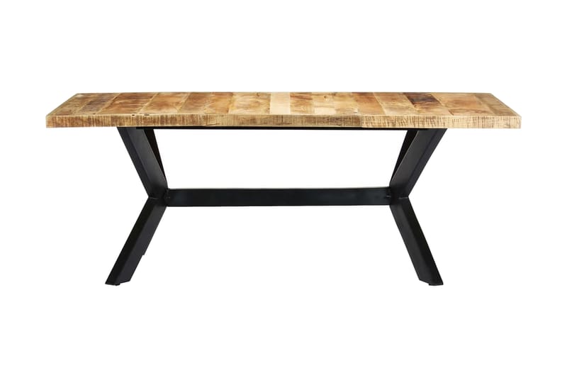 Matbord 200x100x75 cm massivt mangoträ - Brun - Möbler - Bord & matgrupper - Bordstillbehör - Bordsben