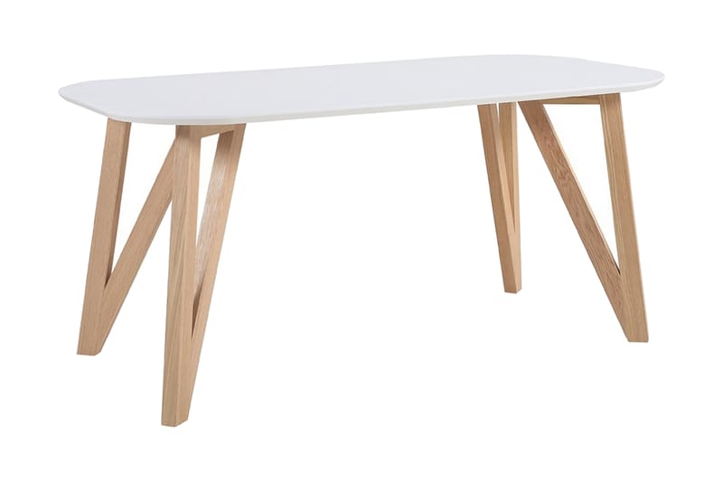 Matbord 200x90x76 cm white oak - Vit - Möbler - Bord & matgrupper - Matbord & köksbord