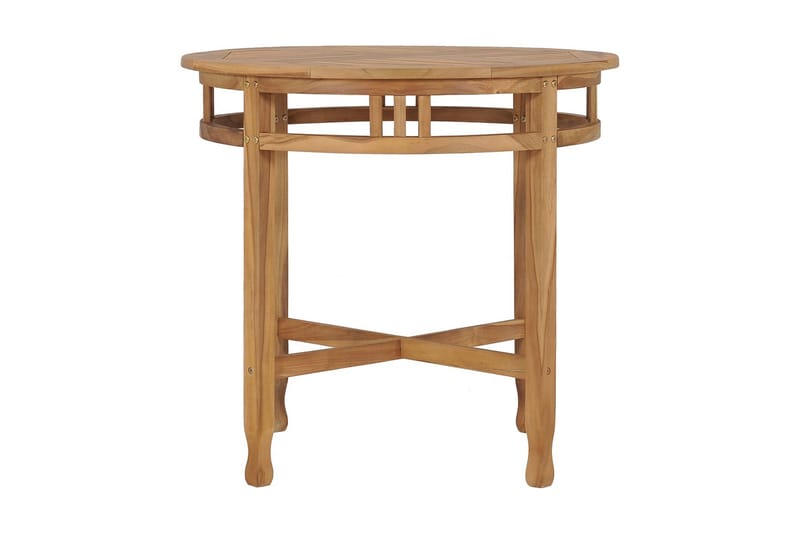 Matbord Ã˜ 80 cm massiv teak - Brun - Möbler - Bord & matgrupper - Matbord & köksbord
