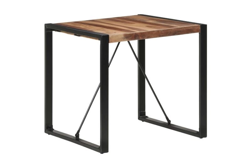 Matbord 80x80x75 cm massivt trä med sheshamfinish - Brun - Möbler - Bord & matgrupper - Matbord & köksbord