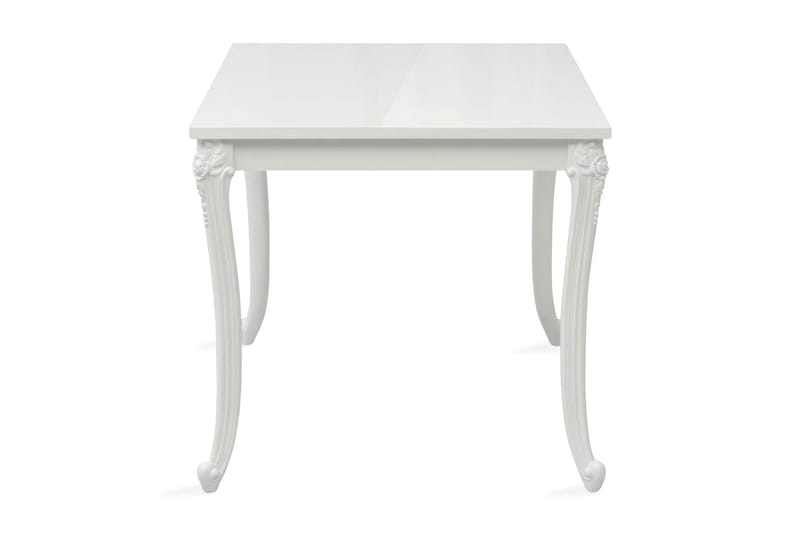 Matbord 80x80x76 cm högglans vit - Vit - Möbler - Bord & matgrupper - Matbord & köksbord