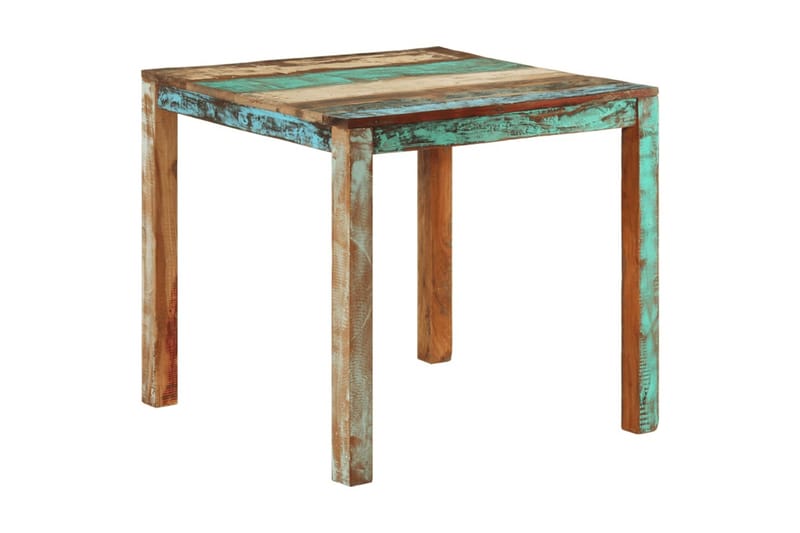 Matbord 82x80x76 cm massivt återvunnet trä - Flerfärgad - Möbler - Bord & matgrupper - Matbord & köksbord