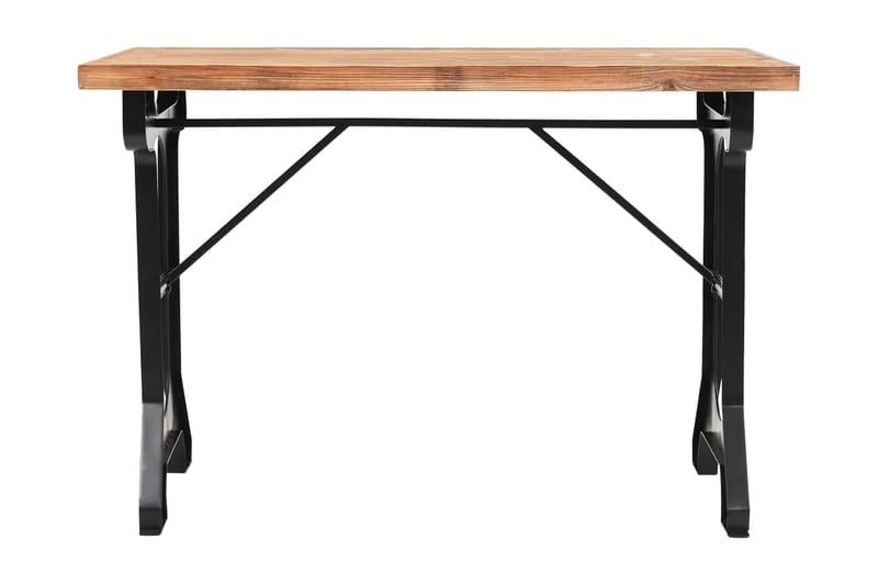 Matbord bordsskiva i massiv granträ 122x65x82 cm - Brun - Möbler - Bord & matgrupper - Klaffbord & Hopfällbart bord