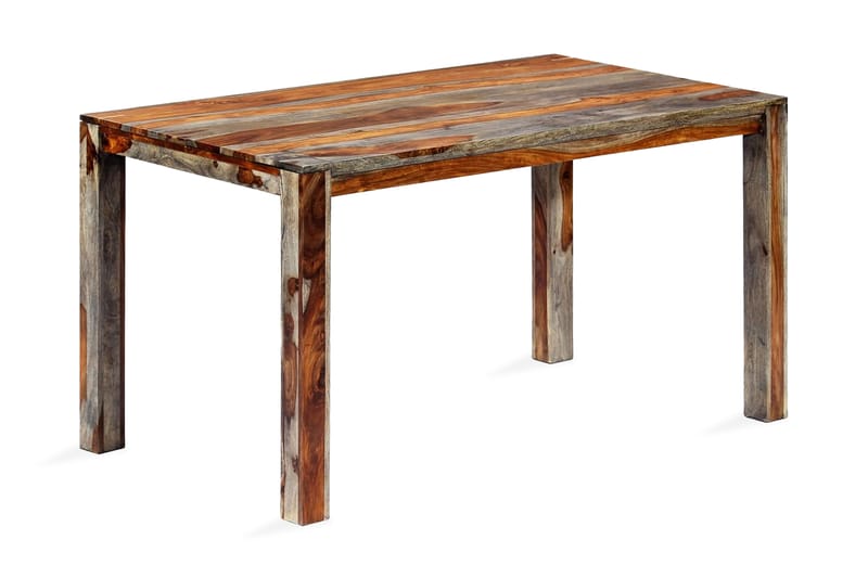 Matbord grå 140x70x76 cm massivt sheshamträ - Grå - Möbler - Bord & matgrupper - Matbord & köksbord