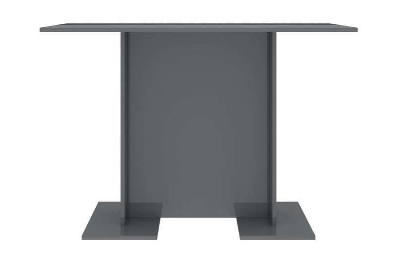 Matbord grå högglans 110x60x75 cm spånskiva - Grå - Möbler - Bord & matgrupper - Matbord & köksbord