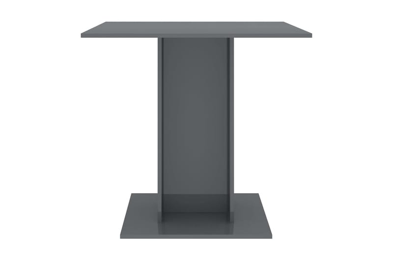 Matbord grå högglans 80x80x75 cm spånskiva - Grå - Möbler - Bord & matgrupper - Matbord & köksbord
