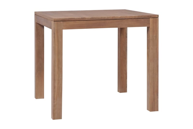 Matbord i massiv teak med naturlig finish 82x80x76 cm - Brun - Möbler - Bord & matgrupper - Matbord & köksbord