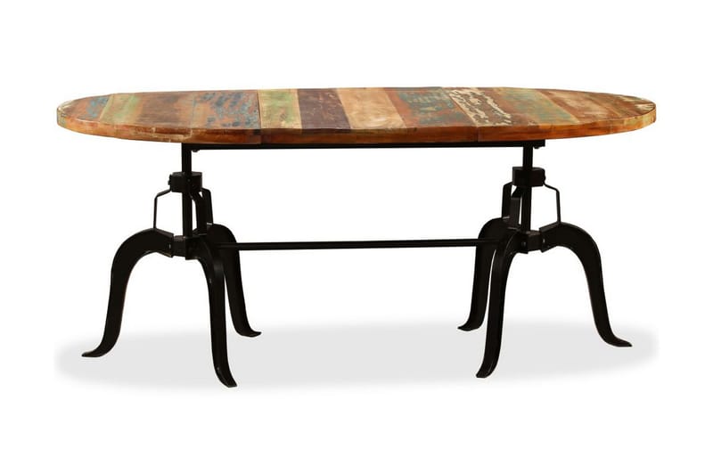 Matbord massivt återvunnet trä och stål 180 cm - Brun - Möbler - Bord & matgrupper - Matbord & köksbord