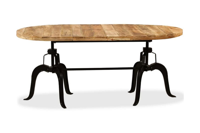 Matbord massivt mangoträ och stål 180 cm - Brun - Möbler - Bord & matgrupper - Matgrupper