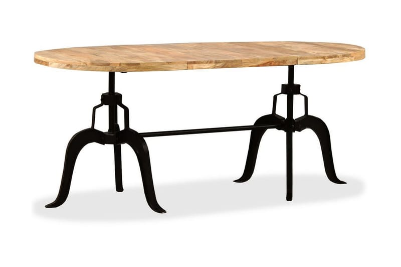 Matbord massivt mangoträ och stål 180 cm - Brun - Möbler - Bord & matgrupper - Matbord & köksbord