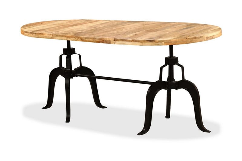 Matbord massivt mangoträ och stål 180 cm - Brun - Möbler - Bord & matgrupper - Matbord & köksbord