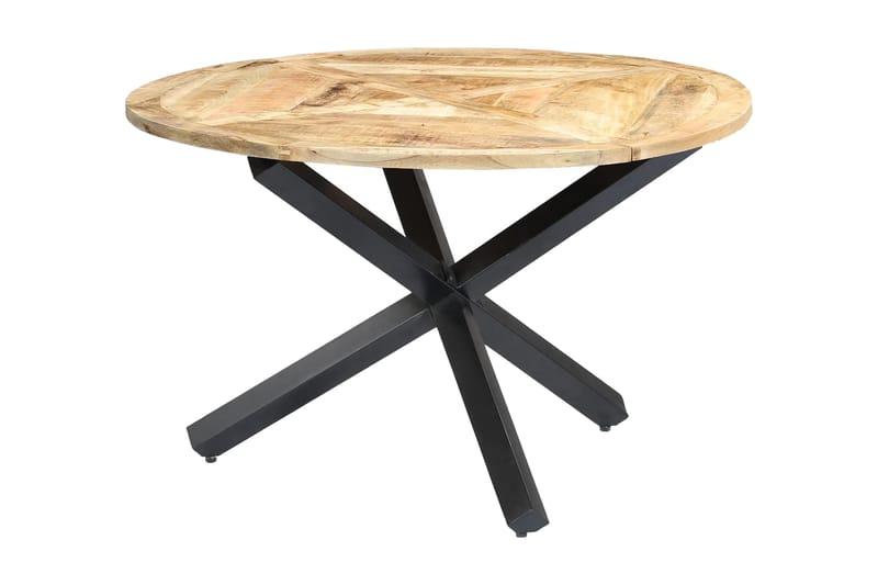 Matbord rund 120x76 cm massivt mangoträ - Brun - Möbler - Bord & matgrupper - Matbord & köksbord