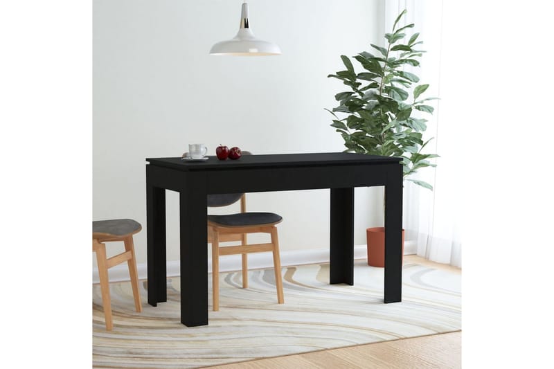 Matbord svart 120x60x76 cm spånskiva - Svart - Möbler - Bord & matgrupper - Matbord & köksbord