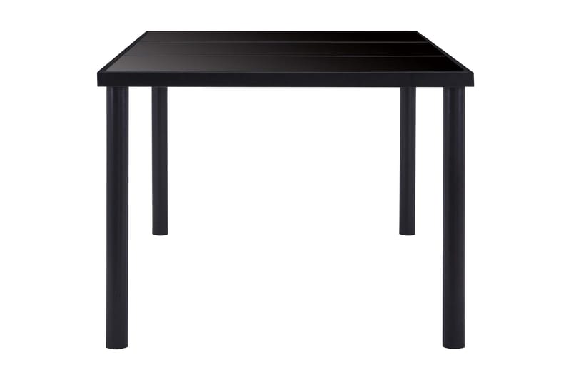Matbord svart 160x80x75 cm härdat glas - Svart - Möbler - Bord & matgrupper - Matbord & köksbord