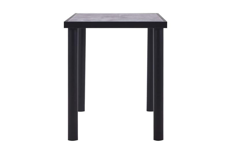 Matbord svart och betonggrå 120x60x75 cm MDF - Svart - Möbler - Bord & matgrupper - Matbord & köksbord