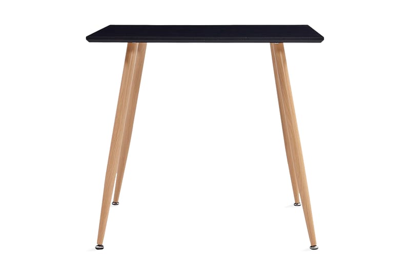 Matbord svart och ek 80,5x80,5x73 cm MDF - Svart - Möbler - Bord & matgrupper - Matbord & köksbord