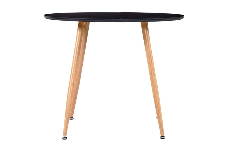 Matbord svart och ek 90x73,5 cm MDF - Svart - Möbler - Bord & matgrupper - Matbord & köksbord