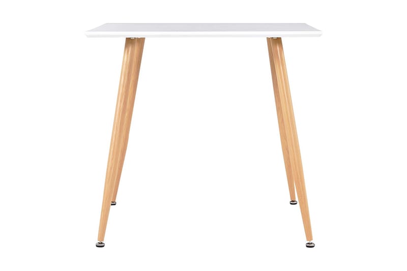 Matbord vit och ek 80,5x80,5x73 cm MDF - Vit - Möbler - Bord & matgrupper - Matbord & köksbord